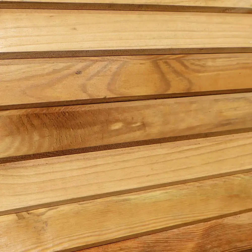 Pine Raised Wooden Trough Planter with Feet