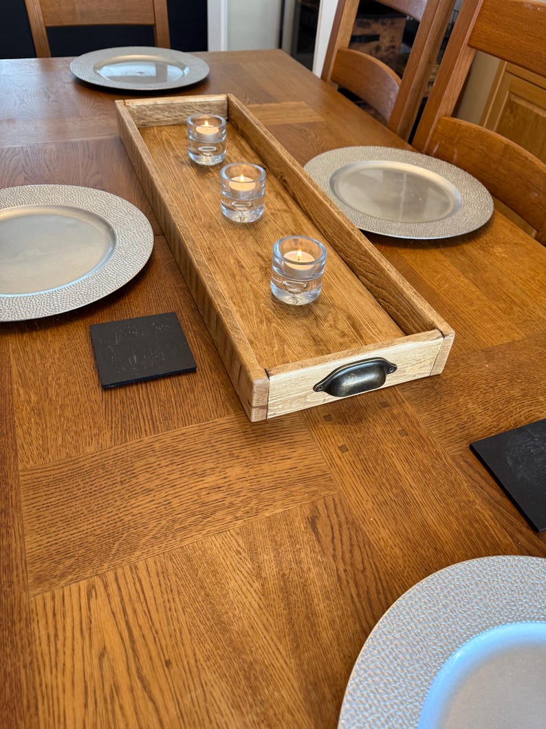 Reclaimed Wood Tray Coffee Table Display