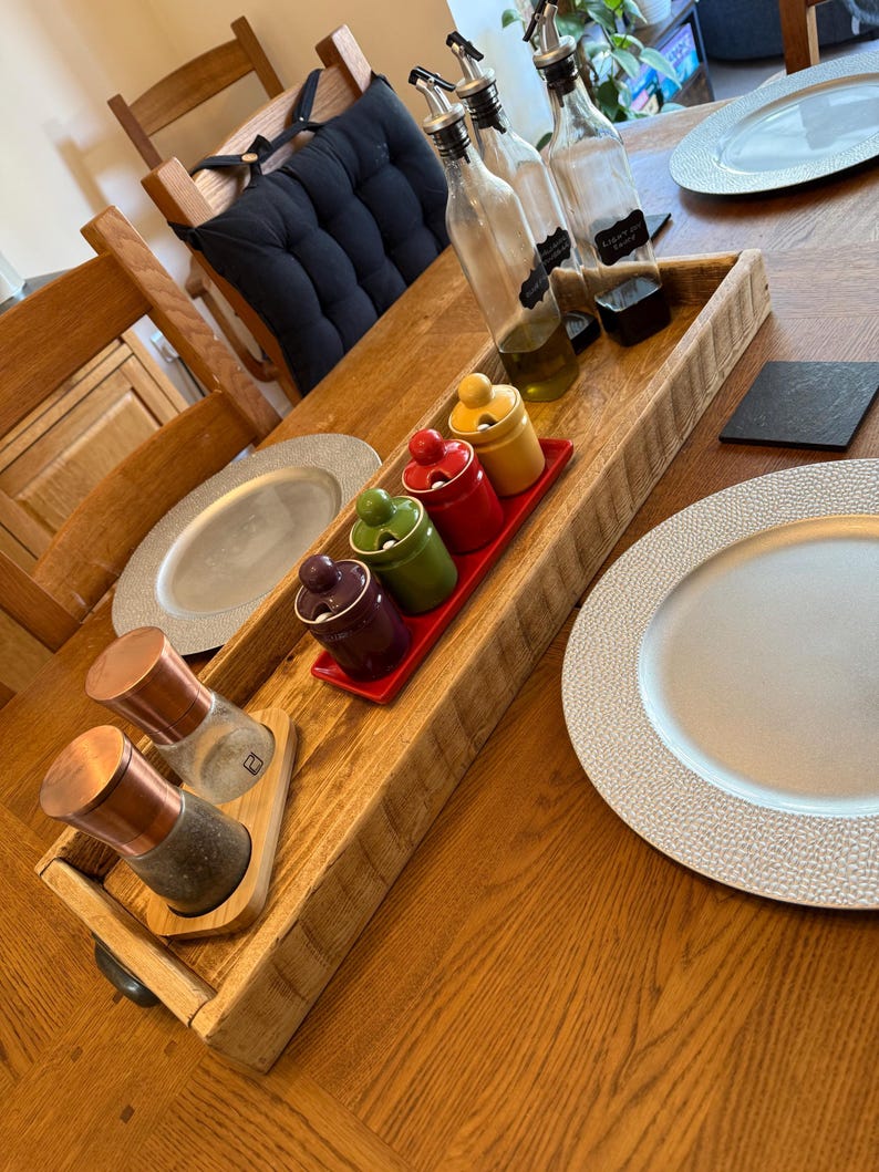 Reclaimed Wood Tray Gift Wrapped Presentation