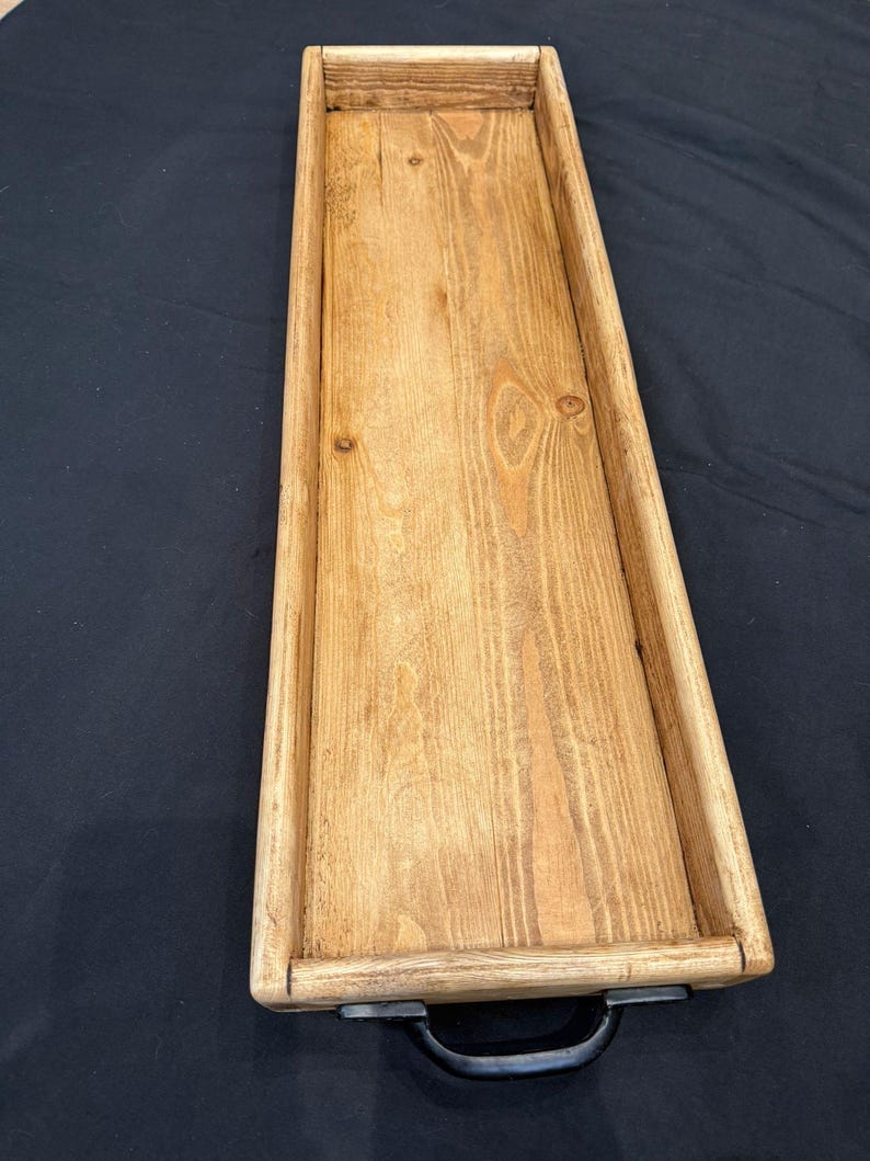 Reclaimed Wood Centrepiece Tray Storage Box Set